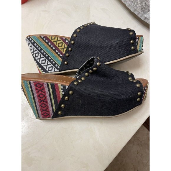 Rampage Wedge Sandals Women's Size 8 - Picture 2 of 4